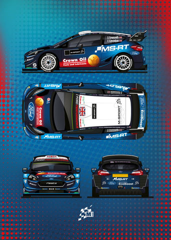 'WRC Livery 2019' Poster by M-Sport | Displate