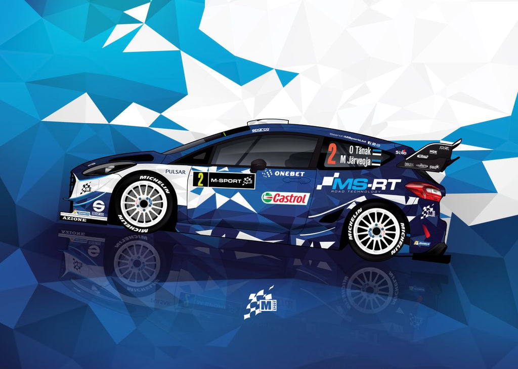 'WRC Livery 2017' Poster by M-Sport | Displate – M-Sport Store