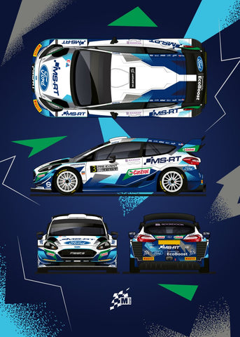 'WRC Livery 2021' Poster by M-Sport | Displate