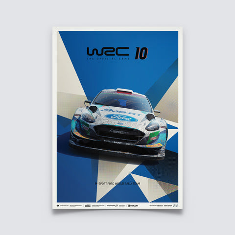 WRC 10 - FORD - THE OFFICIAL GAME COVER | LIMITED EDITION POSTER