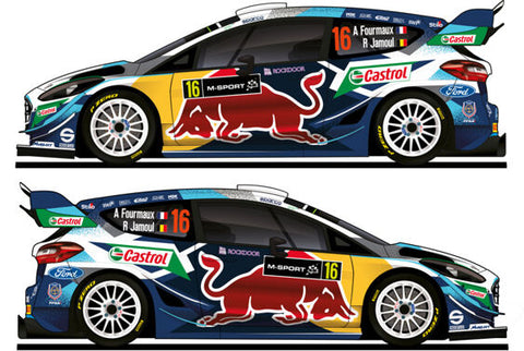 M-Sport Ford WRC Fiesta Car Silhouette Stickers - 2021 Adrien Fourmaux