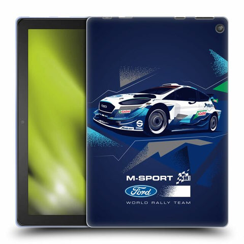 M-Sport Ford World Rally Team Car Graphics 2020 Ford Fiesta Livery Side Soft Gel Tablet Case